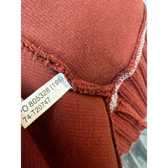 NWOT Tommy Bahama Sweater Mens Half Zip size Large‎ Pullover Orange Cotton - Picture 5 of 11